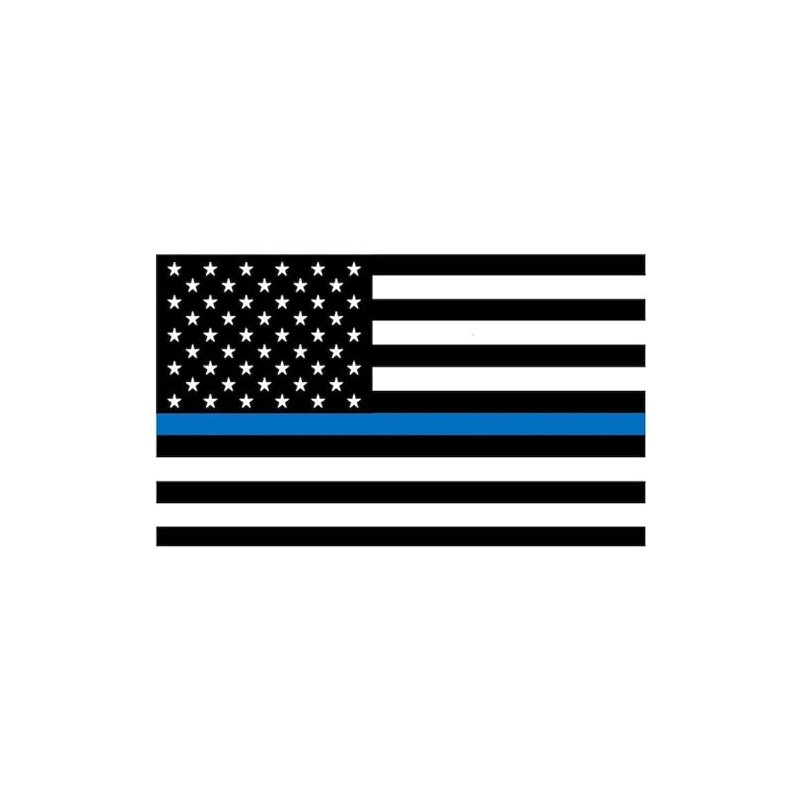 CafePress Thin Blue Line Flag Rectangle Car Bumper Magnet
