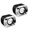 1 Pair Mini Desktop Speaker Multifunction Stereo Sound Strong Bass