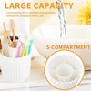 OOXYG Extra-Large Toothbrushes and Toothpaste Holders with Removable Lid, Dustproof