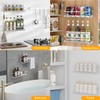 LUCYCAZ 2 Pack Wall Mounted Spice Rack with 8 Hooks,