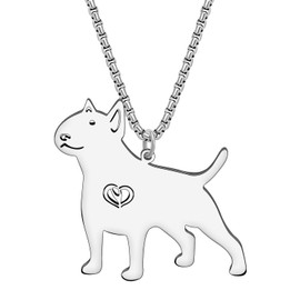 YAYAKO Stainless Steel Golden Retriever Dog Necklace Chain Pendant 18K Gold Necklace Dog Gifts for Dog Lovers Women Girls, Stainless Steel, No Gemstone
