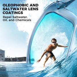 KastKing Huzzah Polarized Sport Sunglasses for Men and Women, Ideal for Driving Fishing Cycling and Running,UV Protection