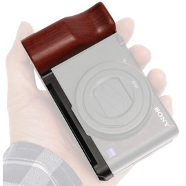 WEPOTO Z fc Handgrip L-Shape Grip for Nikon Z fc Camera,with quick release plate Compatible with Akka,Aluminum alloy base wooden handle -GP-ZVI-R