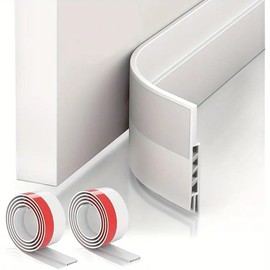 2 Pack Door Draft Stopper, Under Door Sweep for Exterior & Interior Doors, Weather Stripping Door Seal, Garage Window Blocker Noise Cold Air Insulation