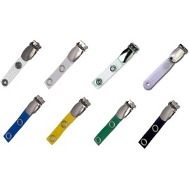 Waizmann.IDeaS 10x Metal Clip with Transparent Tab Braces Clip Metal Snap Button Closure Clip for Card Holder ID Card Holder ID Card Holder ID Card Holder ID Clip