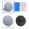 R&Xrenxia Round Roof Rain Top Shower Head, ABS Grey Shower