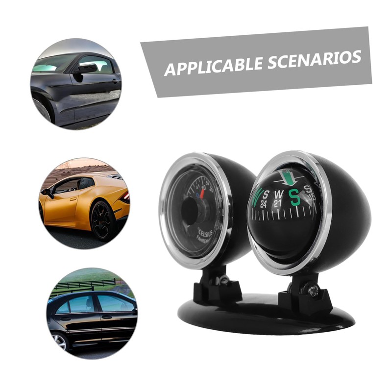 Alipis Car Compasses Compass for Car Dashboard Car Guide Ball