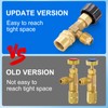 R410 Refrigerant Charging Valve, Safety Flow Control Ball Valve, Brass