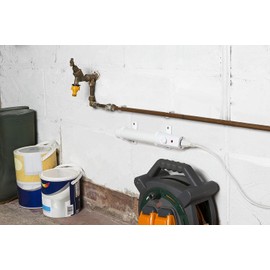 Hylite Slimline Ecoheater Tube Heater with Thermostat White 300mm 28W