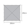 TWO Open Air Ultra Light Tarp Gray 209622