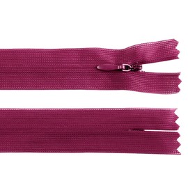cyclingcolors 2x Cerniera invisibile N°3 60 cm – chiusura lampo in poliestere Dederon con cursore, estremità aperta, maglia scorrevole per cucito sartoria abbigliamento giacche cappotti – ibis rosa