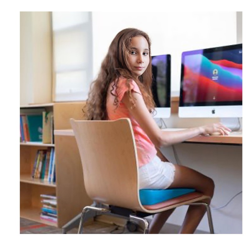 Physioworx Teen Wiggle Seat - Inflatable Wedge Wobble Cushion for