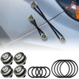 AeroBon JDM Bumper Quick Release Kit with 8 Pieces Replacement O-Ring (4 Regular + 4 Big) (Gray)