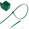 ZZRANYE 6 inch 3mm Dark Green Nylon Garden Cable Zip