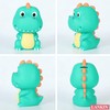 T-Rex Piggy Bank, Dinosaur Coin Bank, Sturdy Piggy Bank(Light Green)
