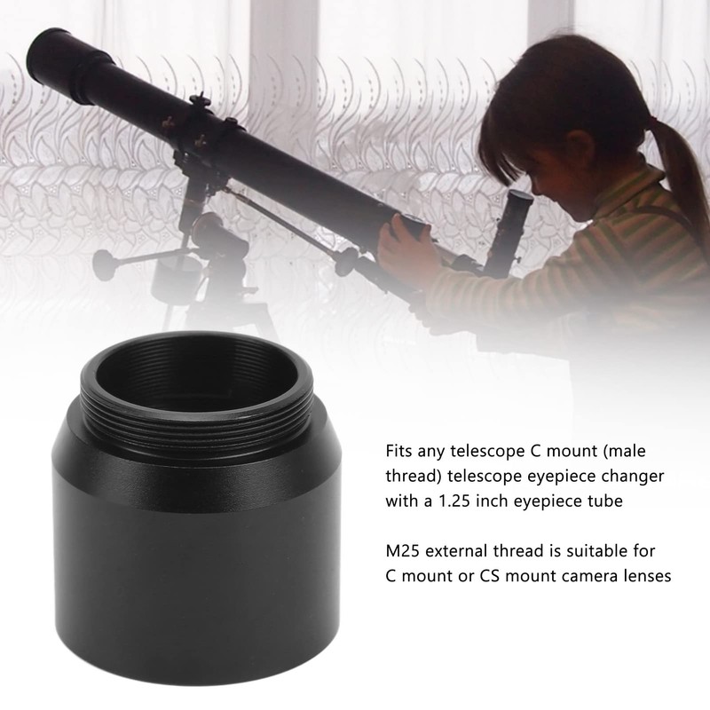 1.25 Inch to C CS Mount Connect Adapter, 1.25 inches