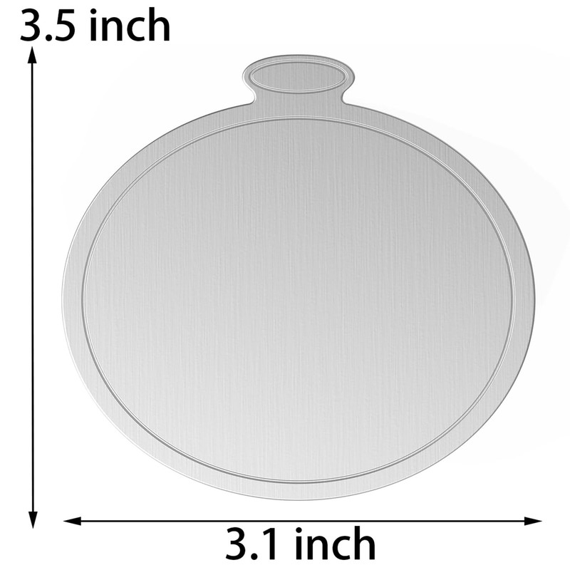 Hulless 100 Pcs Silver Cake Boards Mini Round Cake Cardboard