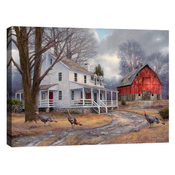 Cortesi Home 'The Way It Used To Be' by Chuck Pinson, Canvas Wall Art, 26" x 34",Grey