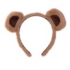 Vonokee ﻿Brown Bear Ears Headband Costume, Cute Care Movable Face