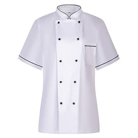 MISEMIYA MZ-849B Women's Kitchen Jacket, white
