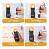 Digital Clamp Meter Multimeter Measures Resistance Alternating and Direct Current