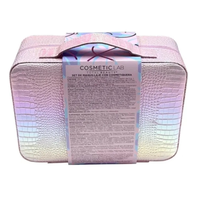Set De Maquillaje Cosmetic Lab Rosa 37 Pzas