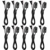 Pelopy 10 Packs Lamp Cord with Plug and Switch Light