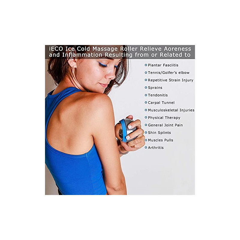 iECO Cold Massage Roller Ball for Muscle Relief and Recovery