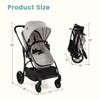 INFANS 2 in 1 Baby Stroller, Convertible Stroller with Bassinet