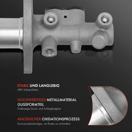 Frankberg Brake Master Cylinder Compatible with A3 8L1 Oct.via I 1U2 1U5 Golf IV 1J1 1J5 Golf V 1K1 Bo.ra 1J2 1J6 New Beetle 1C1 9C1 Toledo II 1M2 Replace# 1J1614019F