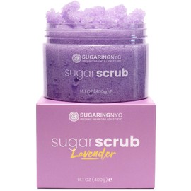 Sugaring NYC Exfoliante De Azúcar Hidratante Y Exfoliante (Lavanda)