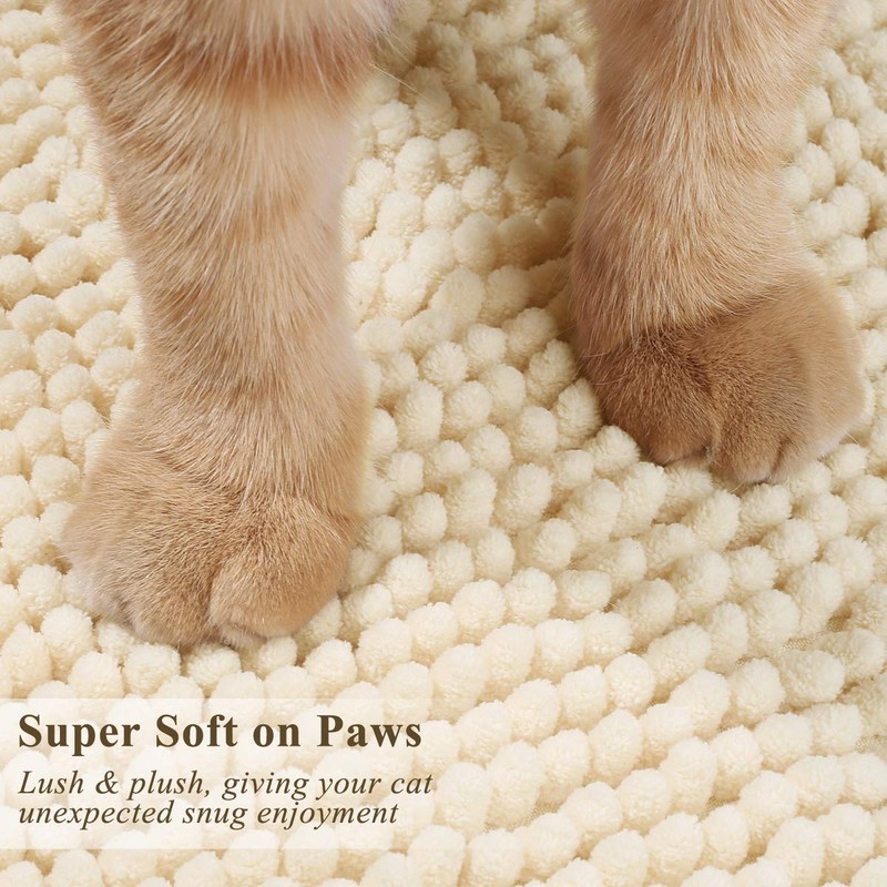 Vivaglory 35"× 25" Extra Large Litter Mat, Super Soft Microfiber