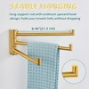 APLusee Swivel Towel Rack for Bathroom Door Wall Mounted, Swivel