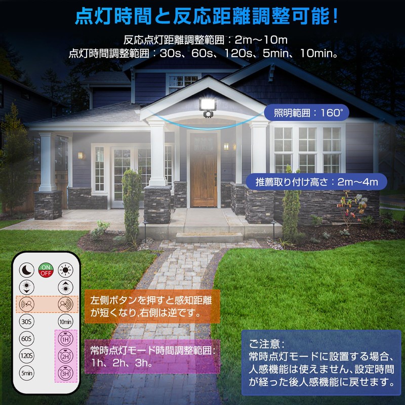 Akitoe LED Sensor Light, Indoor/Outdoor Use, Motion Sensor, LED Floodlight,