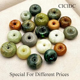 Handmade Natural Colorful Jade Donuts Charm For Special Different Price Daily