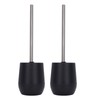 2Pcs Toilet Brush Robust Lockable Threads Efficient Safe Durable Material