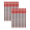 SAINO Softek Ballpoint Pens, RED, Fine Point (0.7mm), Pack of