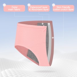 Hellove Womens Cotton Panties Protective Briefs For Teen Girls,Women (H-02-5, X-Small)