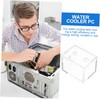 LABRIMP 2pcs Transparent Water Cooling Tank PC Cooling System Water