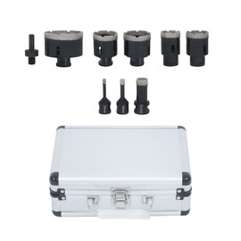 Timunr 9pcs Diamond Core Drill Bits Set Ceramic Tile Marble Hole Saw Set Kit Tool