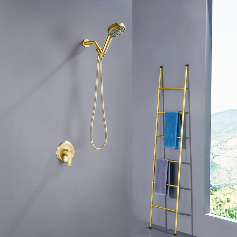 Shower Faucet Set with 7 Functions Handheld Shower Head Filter