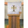 Trinity Church Supply White Maltese Jacquard Pulpit Scarf Church Communion