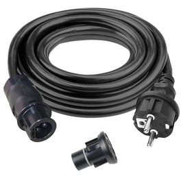 Betteri BC01 AC Cable 5 m, Balcony Power Station Connection Cable Betteri BC01 Female to Schuko Plug with End Cap for Connecting Micro Inverters Deye, Envertech, TSUN, NEP