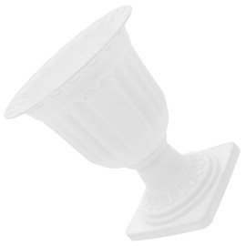 PRETYZOOM Urn Planter,Plastic Outdoor Traditional Urn Pedestal Flower Vases Plant Pot Roman Pillar Flower Pot for Indoor Outdoor Porch Planters