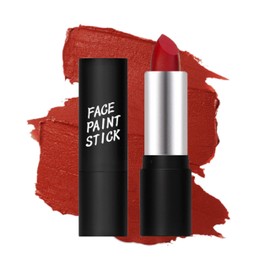 MAEPEOR Face Body Paint Stick 6 Colors Waterproof Easy to Color Black Eye Face Stick Cream Eye Paint for Baseball Softball Football Lacrosse (03 Red)