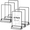 Zonon 6 Pack 5 x 7 Inch Clear Acrylic Sign