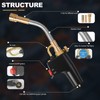 Propane Torch with 3 Tips, Instant on/off Ignition and Flame