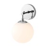 XiNBEi Lighting Globe Wall Sconce Modern 1 Light Chrome Sconce