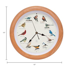 Mark Feldstein, The Original Singing Bird Clock, 25th Anniversary Edition, 13 Inch, Premium Oak