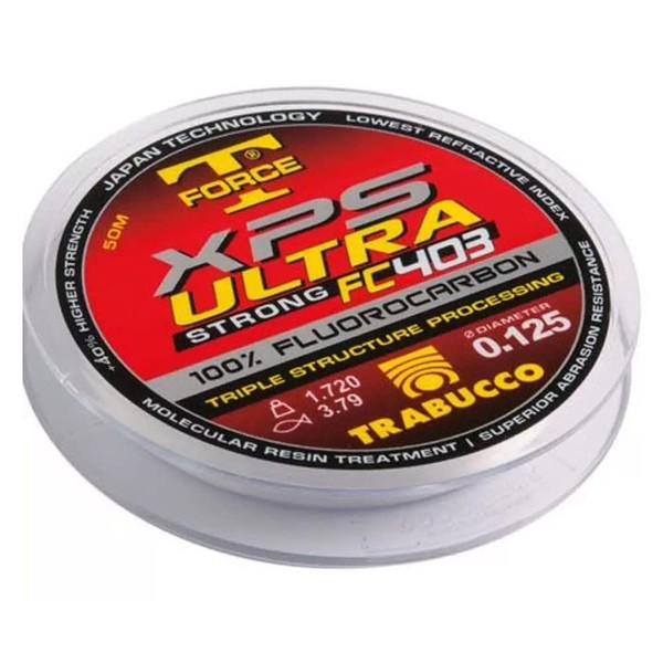 Trabucco XPS Ultra Strong FC 403 T-Force Fishing Line (Black,